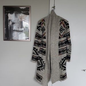 Native American Print Cardigan